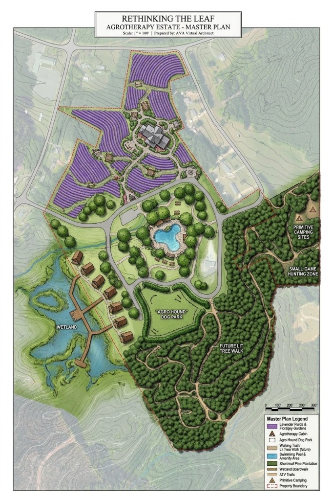 ReThinking The Leaf Agrotherapy Estate — Master Plan by AVA Virtual Architect