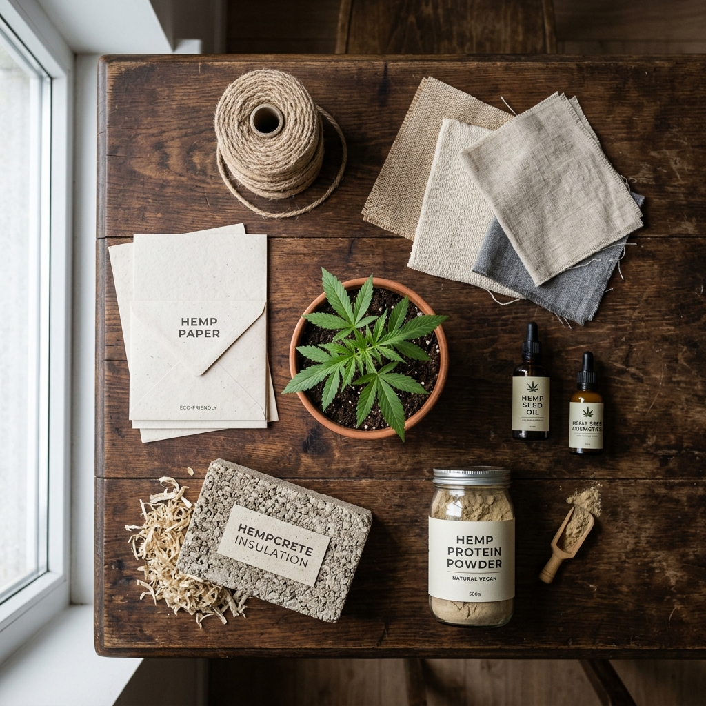 Hemp product versatility — 25,000+ applications